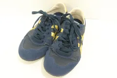 【中古】 Onitsuka Tiger レディーススニーカー 24.5cm SERRANO MIDNIGHT PURE GOLD Onitsuka Tiger 24.5cm 紺 ネイビー 金 ゴールド ロゴ