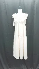 ◇ ⊂ MAJESTIC LEGON 肩リボンキャミワンピース キャミ ロング ワンピース サイズ M ホワイト系 レディース E  【1412260020114】