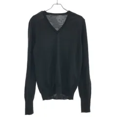 Alexandermcqueenグレー Vネック ダメージセーター Alexander McQueen