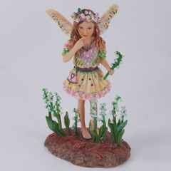 【新品・英国直輸入】クリサリスコレクションの美しい天使・妖精の置物　「木や草花の妖精　リリー・オブ・バレー」　癒し、浄化、幸運をもたらすプレミアムな限定版フィギュアを公式ショップからお届けします！