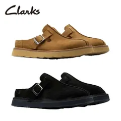 クラークス レザーサンダル メンズ 26180879 26180881 ソルスブリーミュール Clarks 黒 ブラック カジュアル