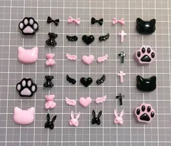地雷系 ❤︎ 量産型 ❤︎ ゆめかわ ❤︎ 肉球 ネイルパーツ
