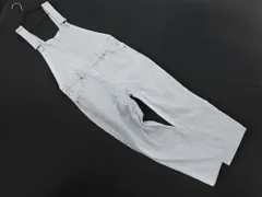 ZARA ザラ ヒッコリー デニム サロペット オーバーオール sizeM/白ｘ紺 ■■ レディースのサムネイル