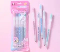 【在庫限りSALE!!】サクラクレパス 水性ボールペン ボールサイン ティアラ ノック 0.8mm 5色 GBRA208TZ-5のサムネイル