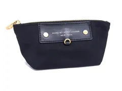 ■美品■ MARC BY MARC JACOBS マークバイマークジェイコブス ナイロン×レザー ポーチ マルチケース 小物入れ ブラック系 DG8684