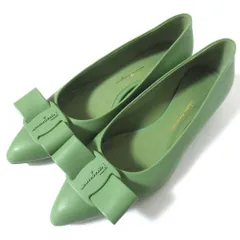 OLD FERRAGAMO(オールドフェラガモ) ミントグリーンパテントヴァ