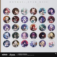 崩壊：スターレイル・公式　缶バッジ（群星邀約）アルジェンティ　フォフォ　トパーズ　鏡流　符玄　丹恒・飲月　カフカ　刃　羅刹　銀狼