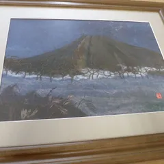 額縁　ふしぎな花俱楽部　６０ダークオーク額　押花アート　「夜明け前」