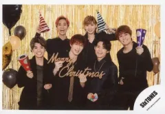 【中古】生写真(ジャニーズ) SixTONES/集合(6人)/横型・膝上・トレカサイズ/Greeting mini Photo Collection(クリスマス2019Ver.)/公式生写真