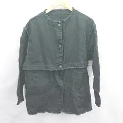 ◇ ⊇ select MOCA セレクトモカ コットン100% 2way 長袖 デニムジャケット サイズS ブラック レディース E  【1506230017485】のサムネイル