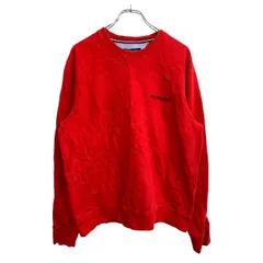 TOMMY HILFIGER ロゴ スウェット トレーナー Lサイズ トミーヒルフィガー レッド 古着卸 アメリカ仕入 t2410-3260