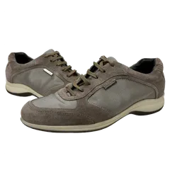 エルメネジルド ジニア Ermenegildo zegna スウェード シューレース ローカット スニーカー ベージュ 7 1/2 25.5