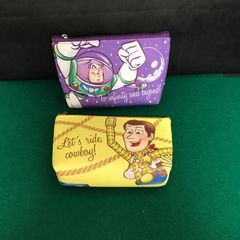 4851　トイストーリー　ポーチ　バズ＆ウッディ―　2個セット【中古】