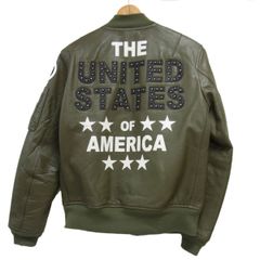 定価82.500円☆AVIREX アヴィレックス GOAT MA-1 UNITED STATE ゴートレザー フライトジャケット 山羊革 ミリタリー ジップジャケット
