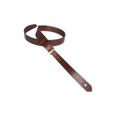 BEAR STRAPS ベアストラップ 英国手工製ギターストラップ Slimline Classic Brown Brass Noel Gallagher後期モデル 完全手作り  耐摩耗性と耐久性が高い