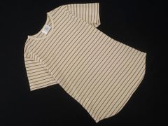 J.PRESS ジェイプレス カノコ ボーダー Tシャツ sizeM/ベージュ ■◆ レディース