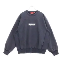 Supreme Washed Box Logo Crewneck ネイビー Supreme Washed Box Logo Crewneck Navy Men's - SS25 - US