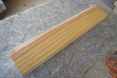 アウトレット ケヤキ(欅)の一枚板 長さ約57.7cm 幅約10.6cm 厚さ約3.9cm DIY用 Z590
