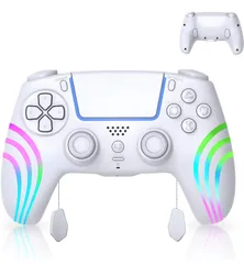 PS5 Pro/PS5 Slim/PS5用 コントローラー 【新登場】自動連射 マクロ機能 背面ボタン付き 二重振動 ジャイロセンサー機能 高耐久ボタン ヘッドフォンジャック付き Turbo連射 遅延なし プレステ5コントローラー/PC対応