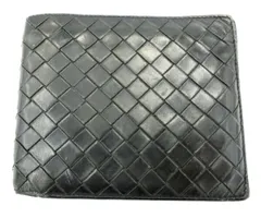BOTTEGA VENETA ボッテガヴェネタ イントレチャート レザー 二つ折り札入れ