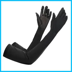 冷感 スリーブ 自転車 通気性 通学通勤 夏用アームカバー ドライブグローブ スマホ対策 紫外線対策 肘上 女性用全指手袋 レディース お出かけ アームカバー 作業 アームカバー uv 冷房対策