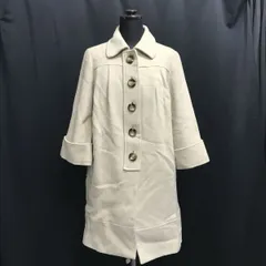 アダムエロペ/Adam et Rop★アンゴラ混/裏地キュプラ/Aラインコート【38/レディースM/ベージュ/beige】七分袖/Coats◆cBH343<sale>