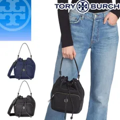 トリーバーチ TORY BURCH バッグ ショルダーバッグ ハンドバッグ バケットバッグ 2way レディース ヴァージニア 134652 ミニバッグ ブランド 軽量 斜めがけ 大人 軽い 小さめ 紺 ネイビー VIRGINIA BUCKET BAG
