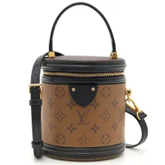 【 中古 良品 】LOUIS VUITTON ルイヴィトン ハンドバッグ モノグラム リバース カンヌ M43986 ブラウン フランス製 ABランク 2way ショルダーバッグ ミニバッグ