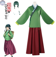 新品 未使用 薬屋のひとりごと コスプレ衣装 猫猫 ウィッグ付き マオマオ コスプレ衣装 COS ウィッグ コスチューム 中華服 インベント ハロウィン クリスマス ステージ衣装 cosplay