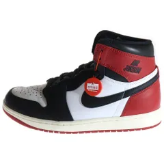 NIKE (ナイキ) AIR JORDAN 1 RETRO HIGH OG DZ5485-106 エアジョーダン1ブラックトゥリイマジンド ハイカットスニーカー ホワイト/ブラック/レッド US9/27cm