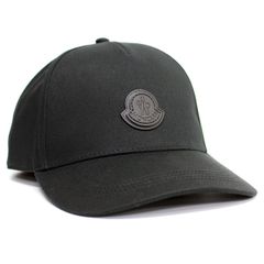 83 MONCLER モンクレール 3B00045 0U082 ブラック ベースボールキャップ ロゴパッチ 男女兼用