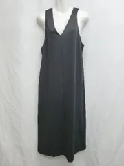 ◇ Θ SENSE OF PLACE by URBAN RESEARCH Vネック 膝下丈 ワンピース サイズOne ブラック レディース P  【1409090014147】