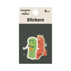 【 新品 未開封 】   PGA ステッカー 3枚セット Premium Style ガチャピン×ムック PG-GXMSTK1GXM 未使用 送料無料