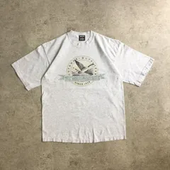 90s USA製 Eddie Bauer Duck Printed T-shirt オールド エディーバウアー カモ Tシャツ