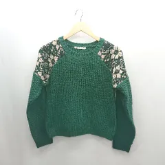 ◇ ⊇◎●未使用● MAJESTIC LEGON 長袖 ニット サイズF グリーン系 レディース E  【1502060017596】