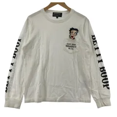 BettyBoop ベティブープ プリント長袖Ｔシャツ sizeM/ホワイト