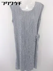 ◇ Simplicite シンプリシテェ ノースリーブ ロング プリーツ ワンピース グレー レディース  【1109280014536】のサムネイル
