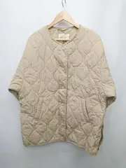 ◇ KOBE LETTUCE コウベレタス キルティング ノーカラー カジュアル 長袖 ジャケット ベージュ系 レディース P  【1402270011516】のサムネイル