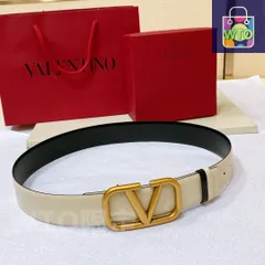 【今日特価】VALENTINO GARAVANI VLOGO SIGNATURE レザーベルト-3