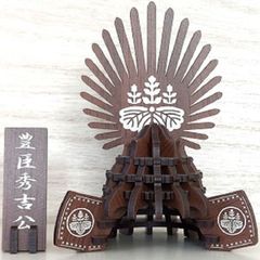 パズル造形　戦国武将「豊臣秀吉」　シート貼りＭＤＦオーク（茶）