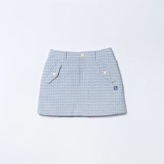【認定リユース品】OSWALD ハケメストレッチ OSWALD千鳥プリント ミニスカート ＜オズワルド＞
