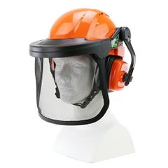 Husqvarna 林業用ヘルメット イヤーマフ・バイザー付 - メルカリ