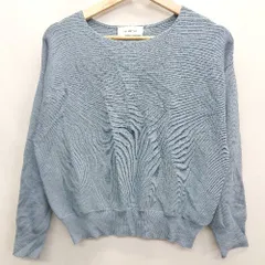 ◇ Simplicite シンプリシテェ 長袖 ニット セーター サイズF ブルー系 レディース E  【1407180043725】