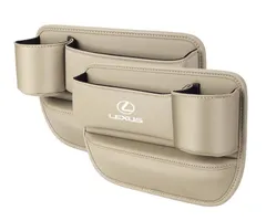 新品未使用 レクサス レザー センター隙間 サイド収納ボックス シートサイドポケット シートポケット コンソール カップホルダー 左右2個