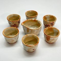 ぐい呑み6個と片口セット 美濃焼 秀泉陶苑