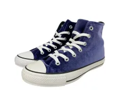 CONVERSE (コンバース) ALL STAR VELVET HI NAVY オールスター ヴェルヴェット ハイカットスニーカー 1CK988 24.5cm US5.5 ネイビー レディース/028