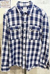 リーバイス 復刻 ロングホーン ヘビーネルシャツ M メンズ Levis