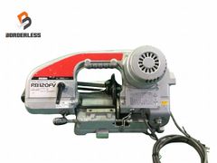 ☆中古品☆SHINDAIWA 新ダイワ 100V バンドソー RB120FV ロータリーバンドソー 帯鋸切断機 小型 107273のサムネイル