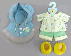 【中古】ぬいぐるみ ダッフィー コスチュームセット(ぬいぐるみ用衣装) 「ダッフィー＆フレンズのビューティフル・レイニーデイズ」 東京ディズニーシー限定