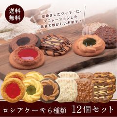 訳あり 焼き菓子 ロシア ケーキ 6種類 12個セット 老舗の人気洋菓子 中山製菓 1000円税別  ポスト投函便 クッキー